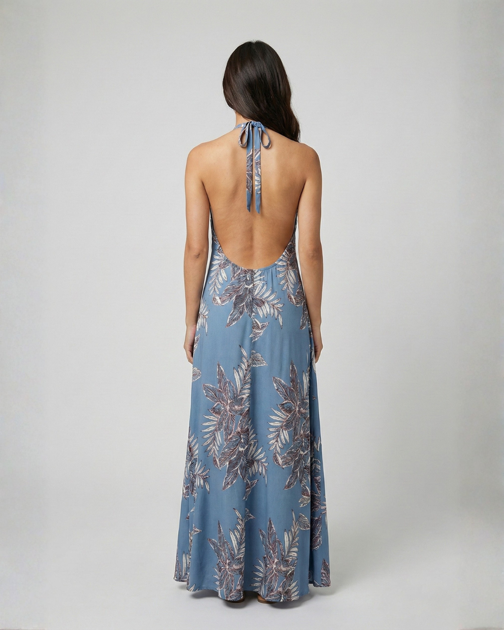 Vestido Halter Azul