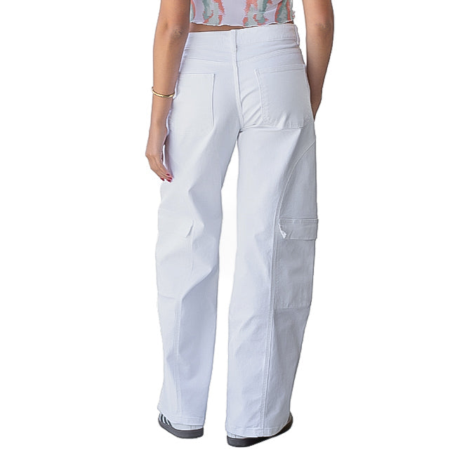 Jeans Carpinteros Blancos Wide Leg | Influencers - MQM