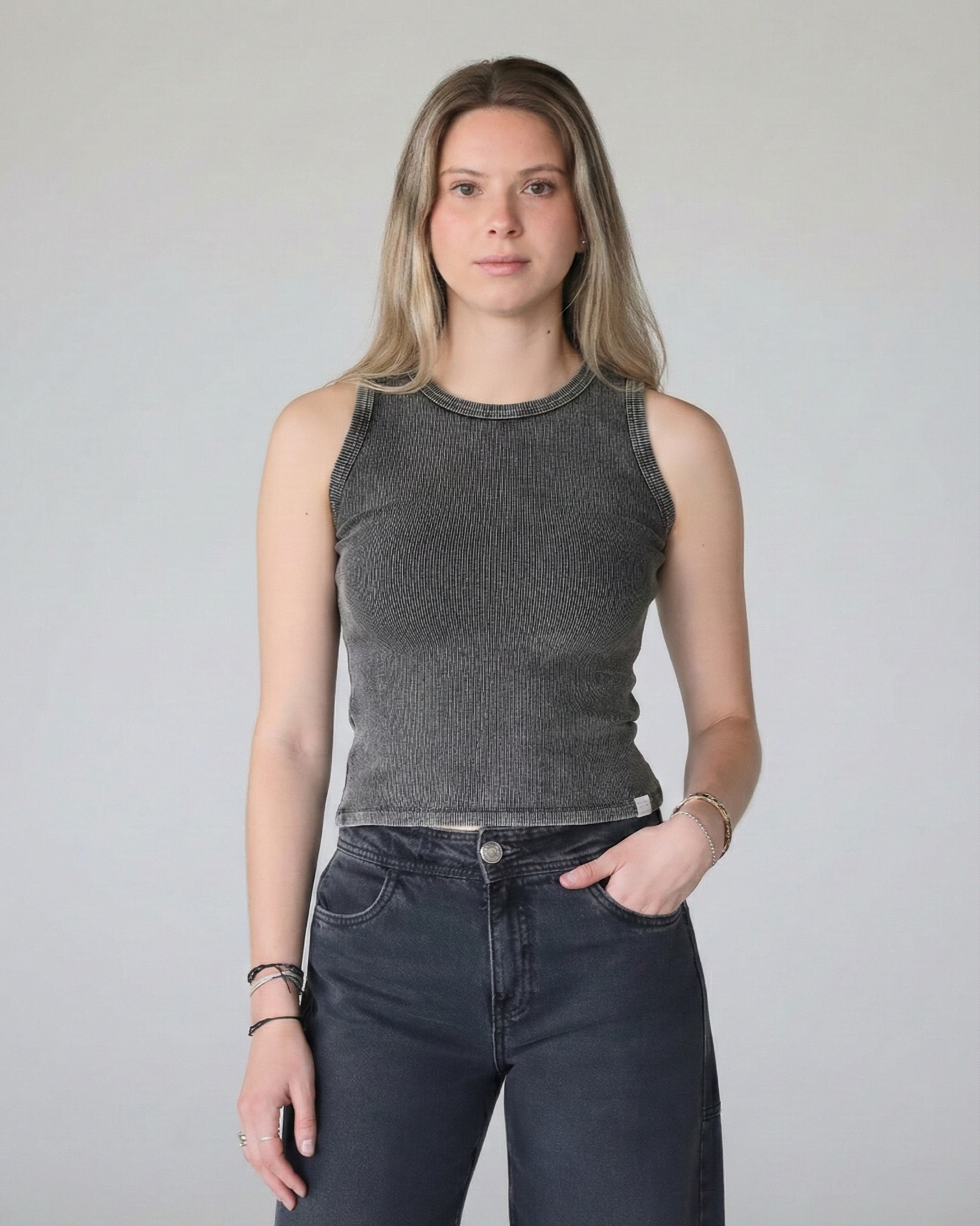 Camiseta Rib Marengo