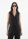 Vest Lino Negro