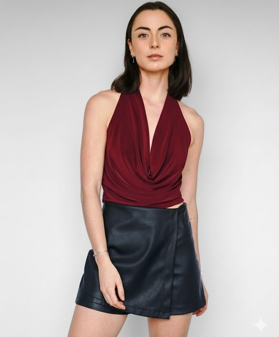 Top Burgundy Drape