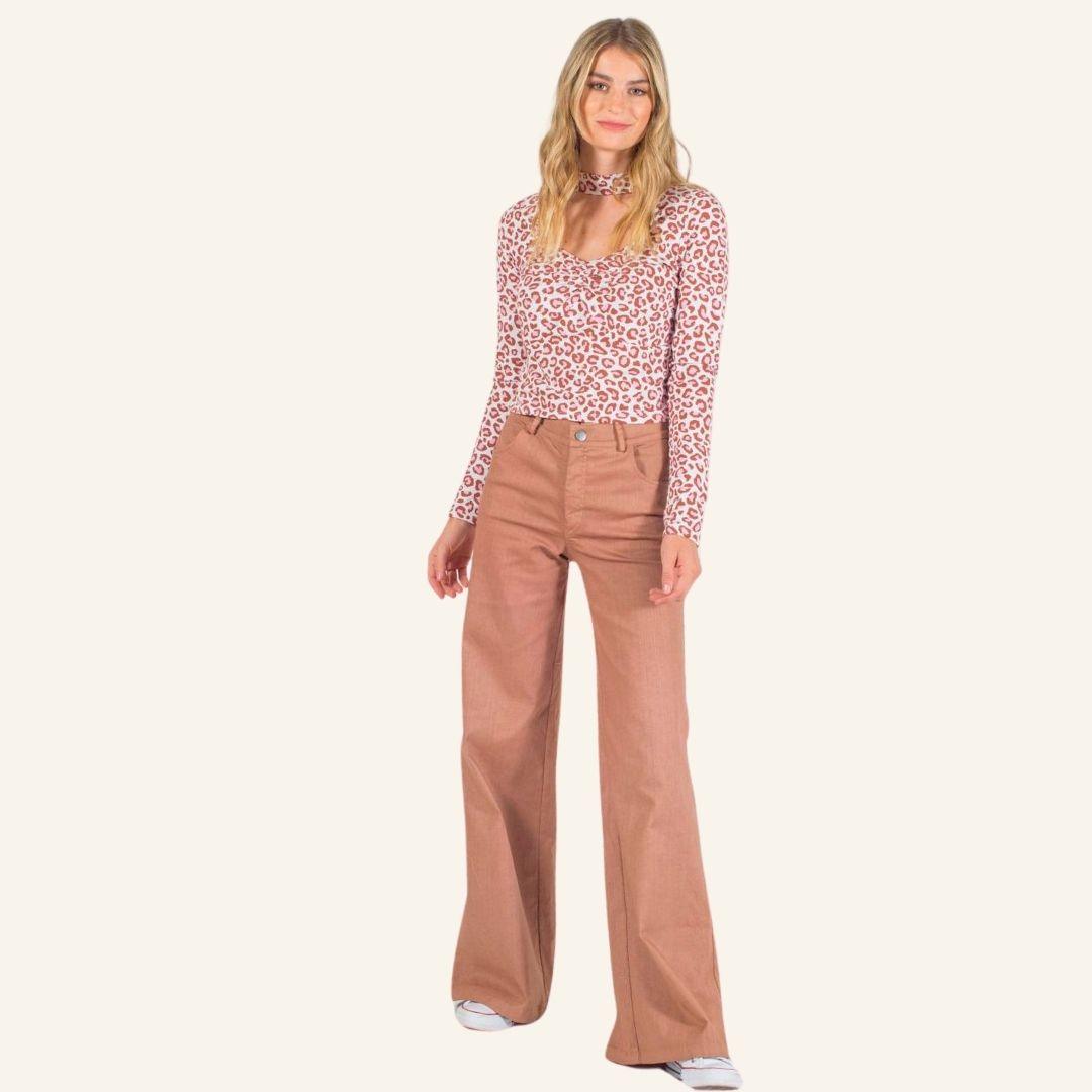 Pantalon Bolsillos Taupe - MQM