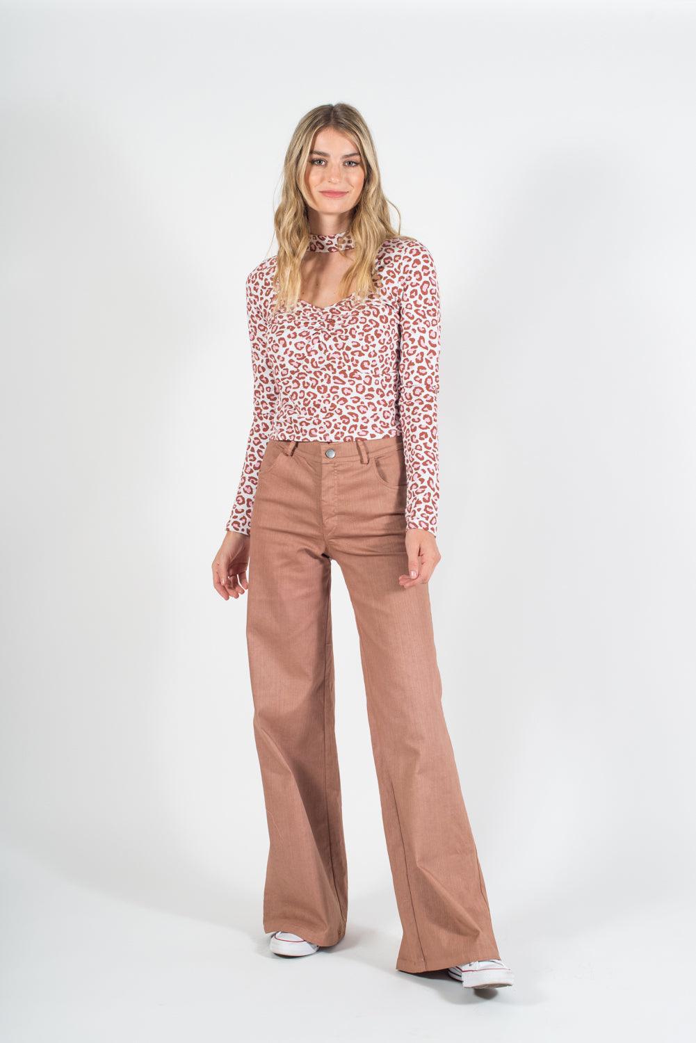 Pantalon Bolsillos Taupe - MQM