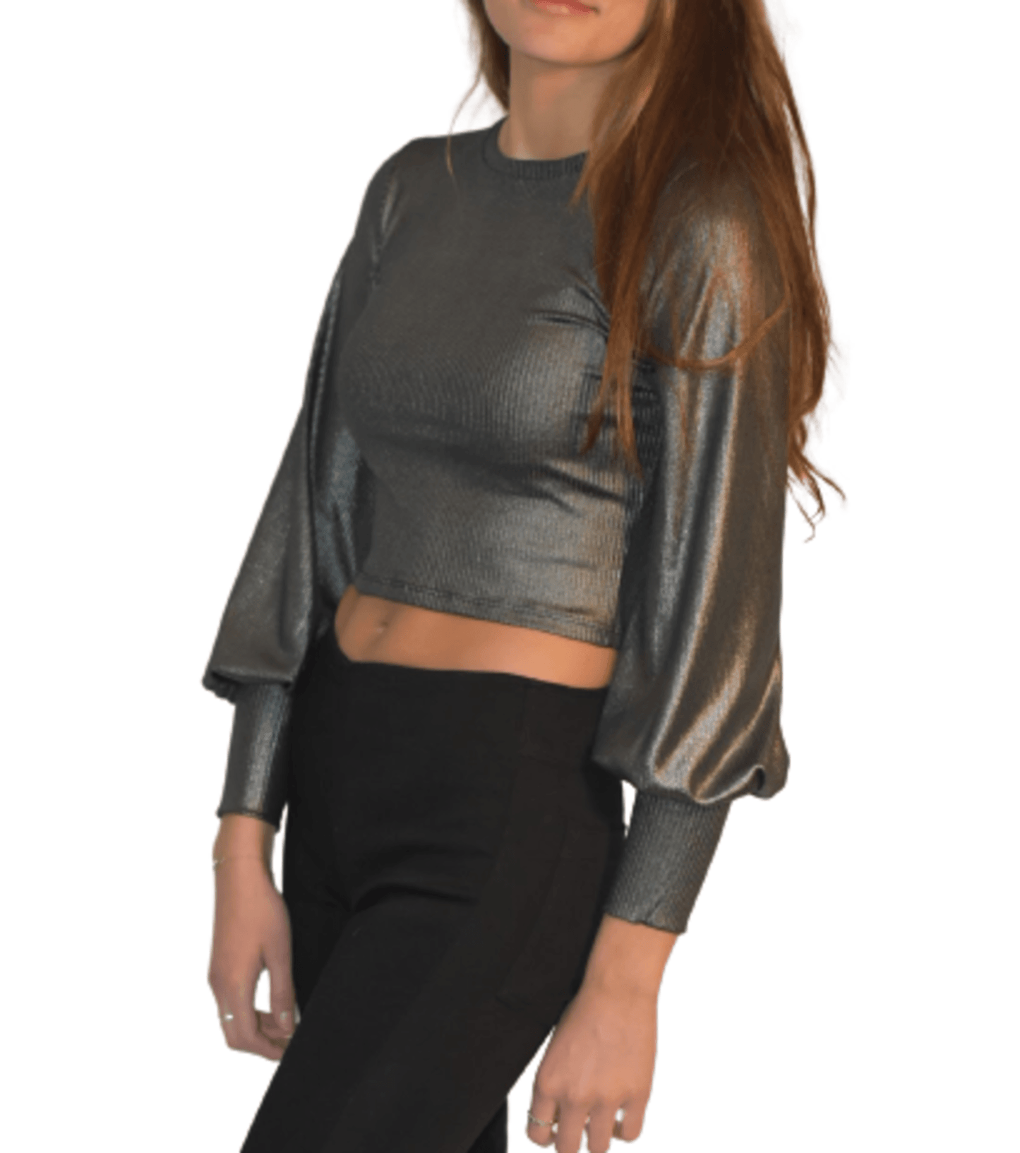 Polera Foil Eugenia Gris - MQM