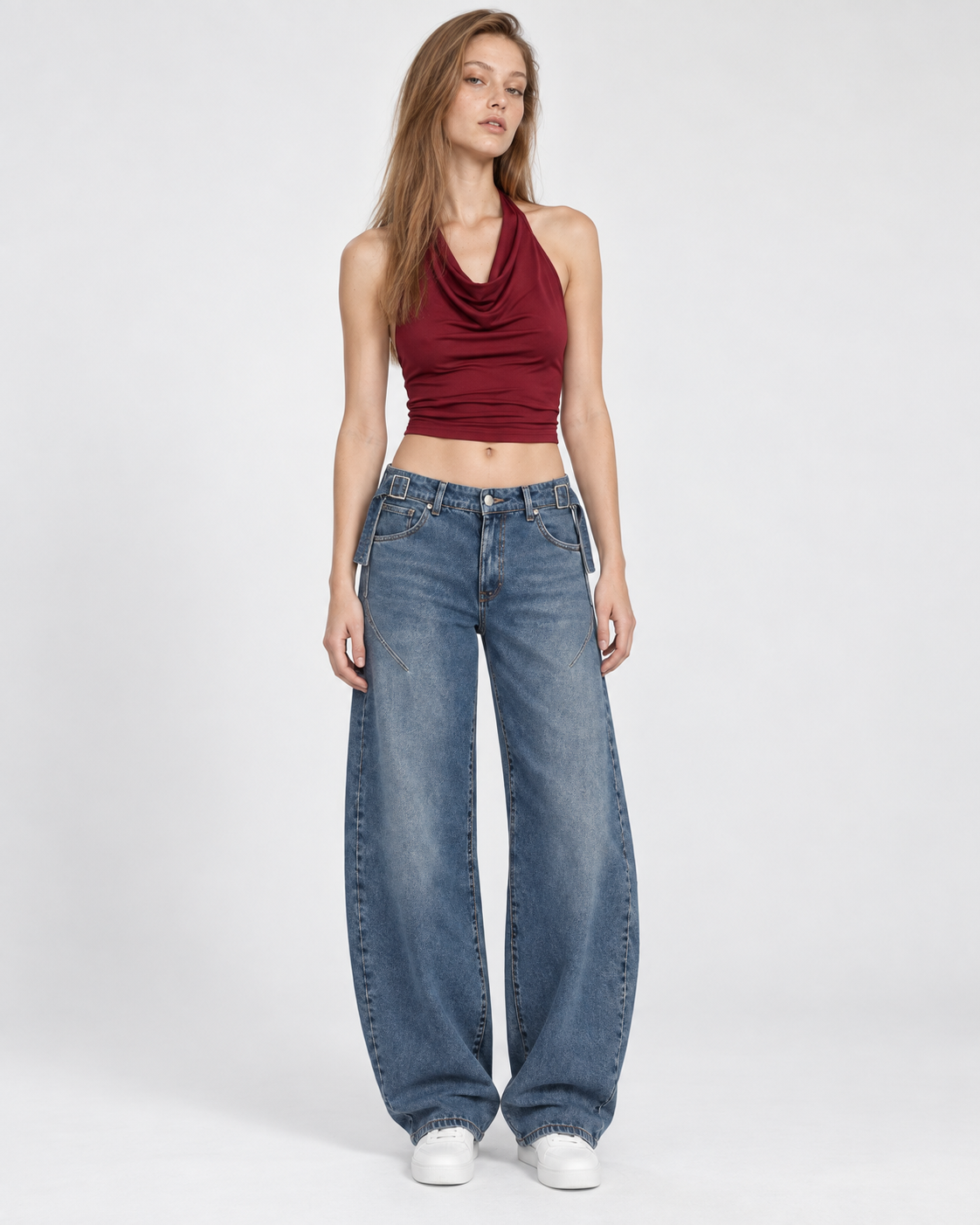 Jeans Balloon azul, frente