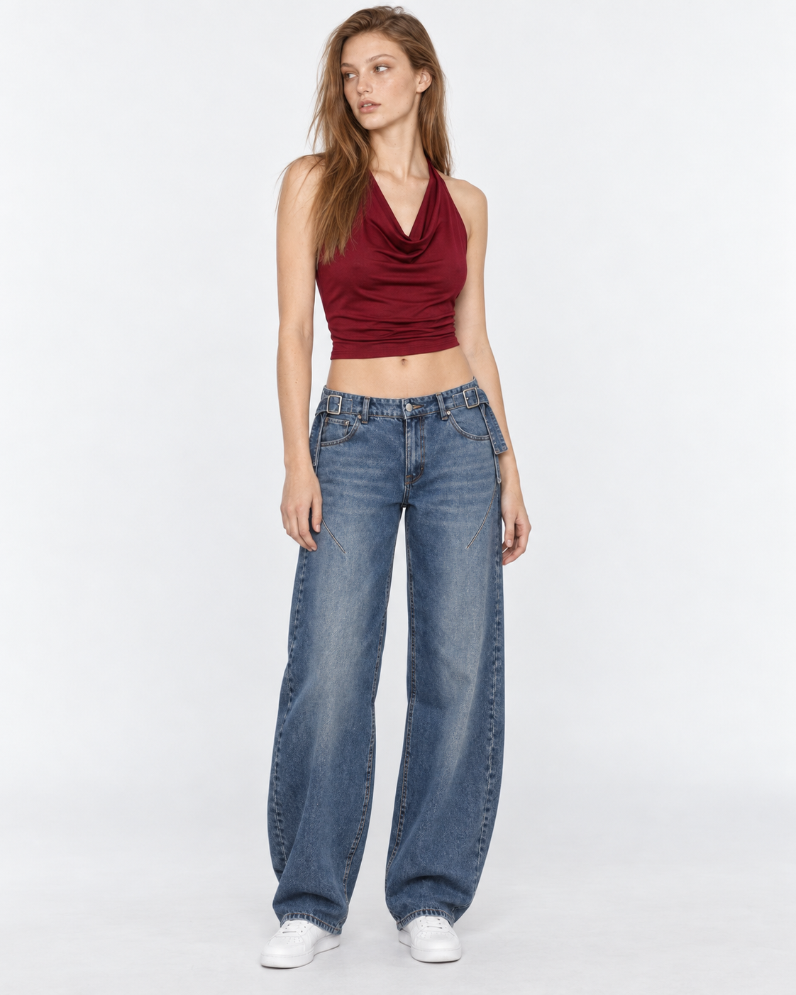 Jeans Balloon azul, frente