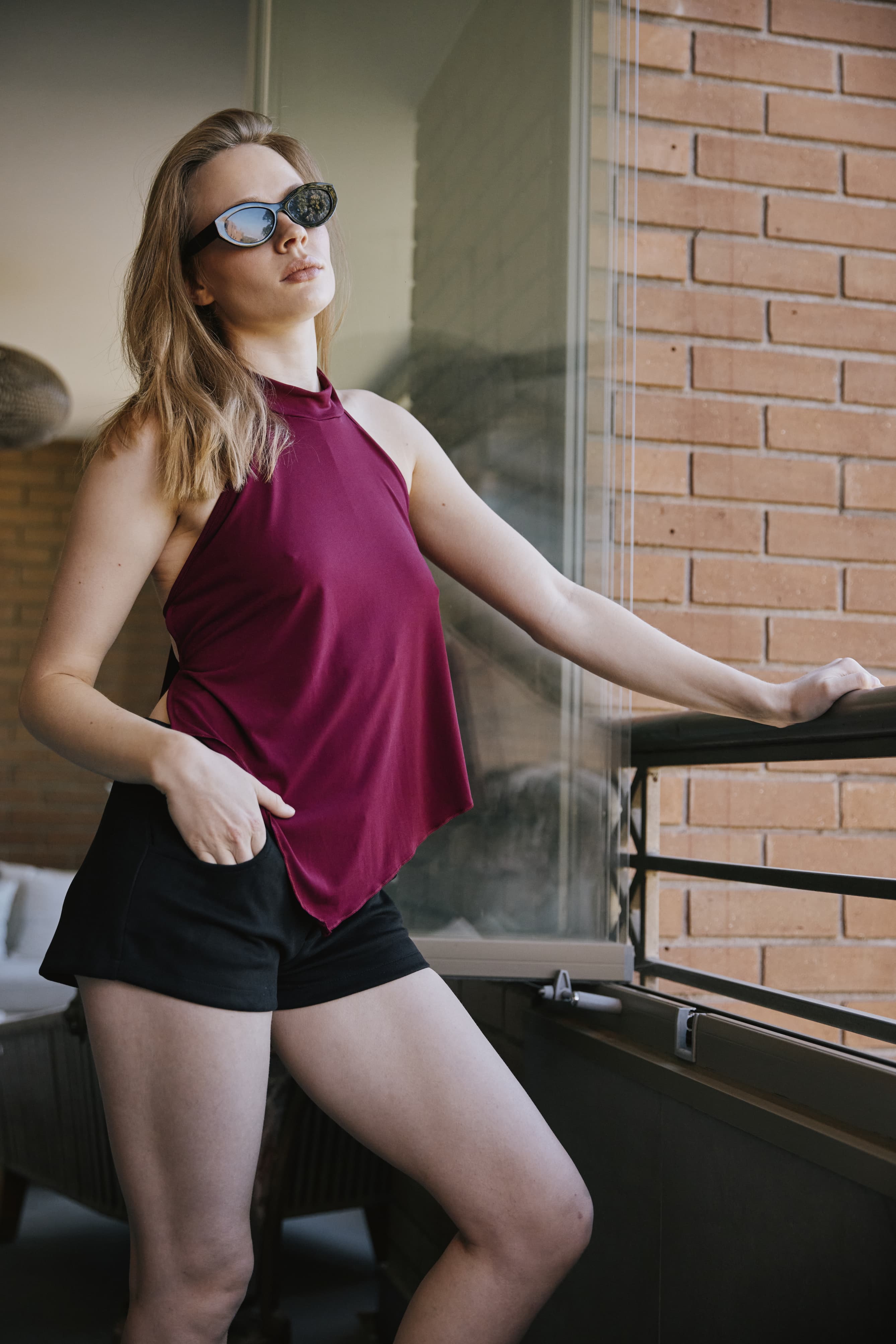 Short Gamuza Negro