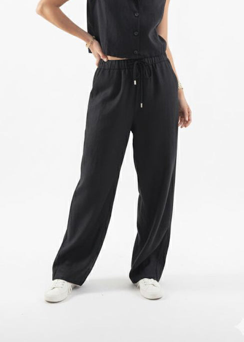 Pantalón Lino Negro