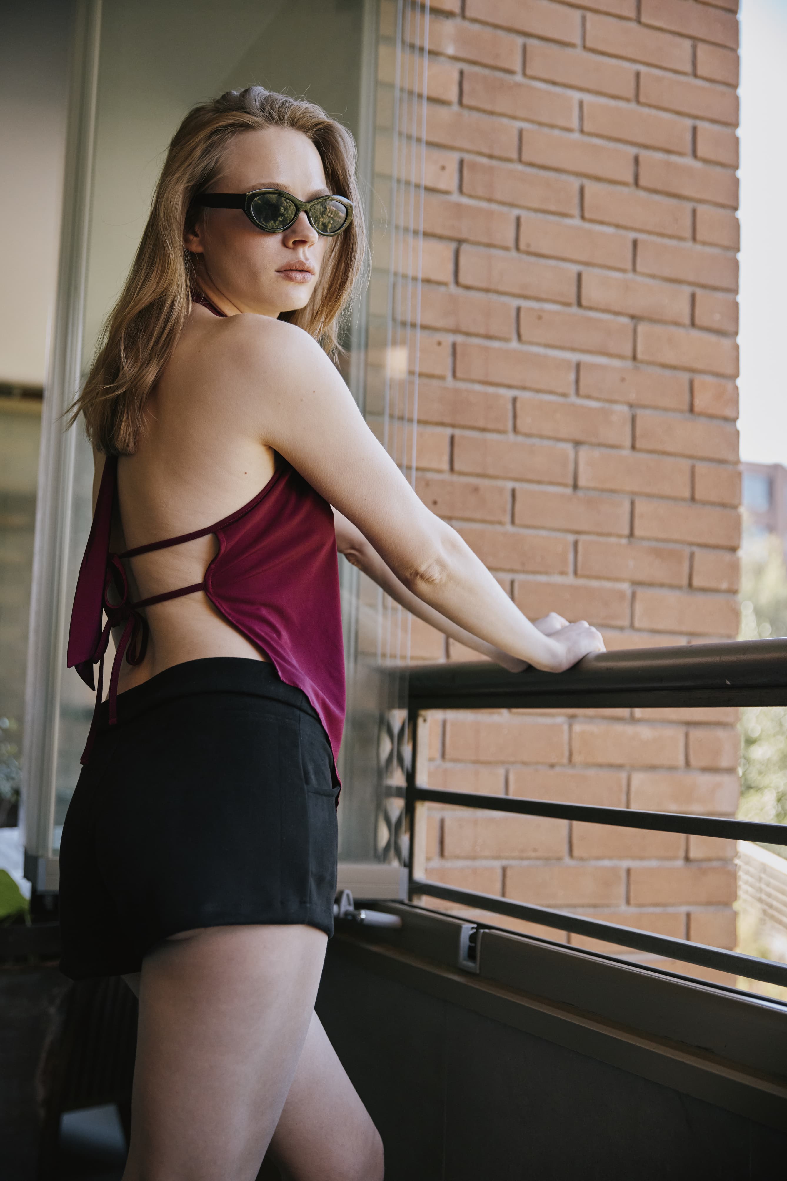 Short Gamuza Negro