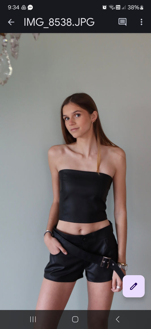 CROP COLOMBA NEGRO