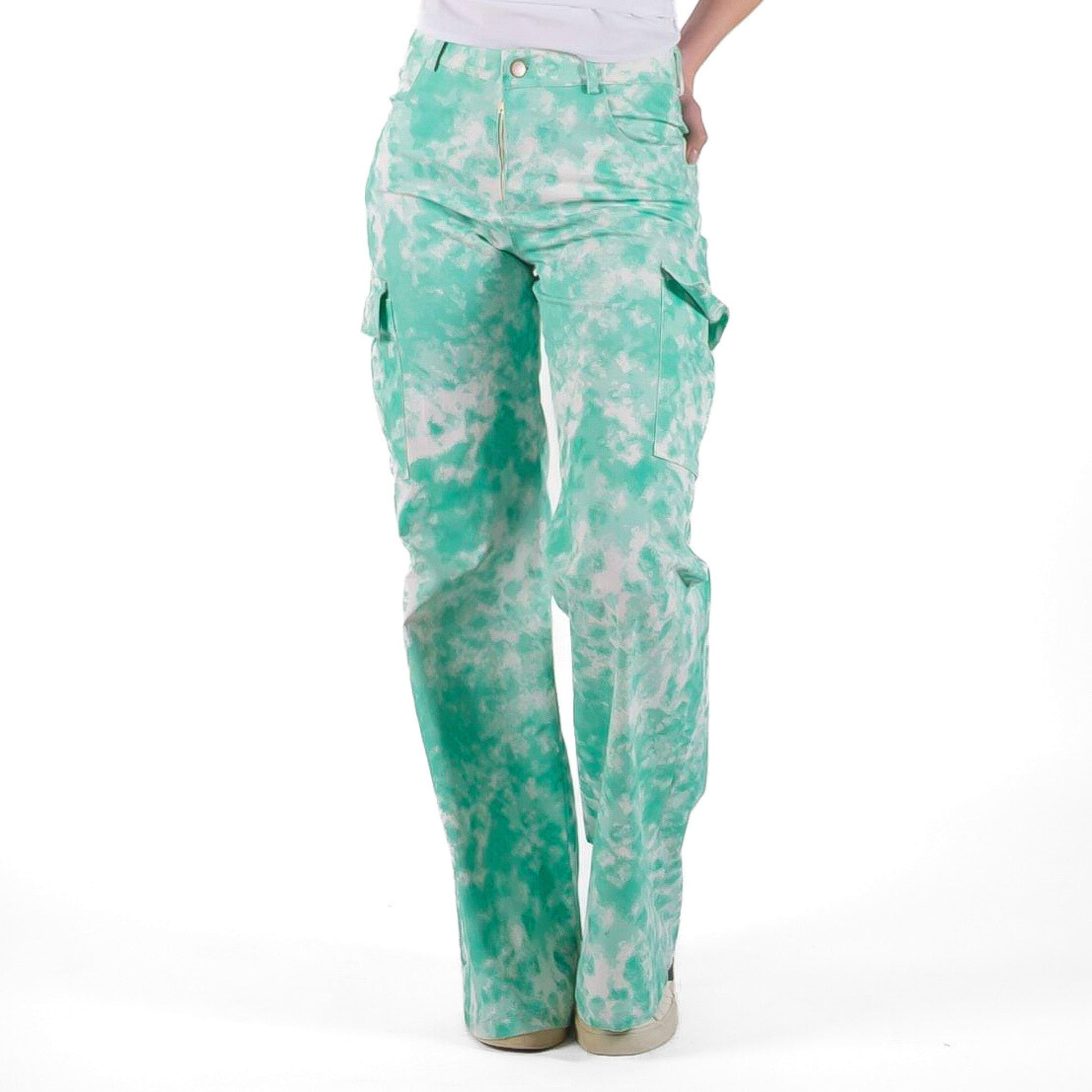 Pantalon Bolsillos Manchas Aqua